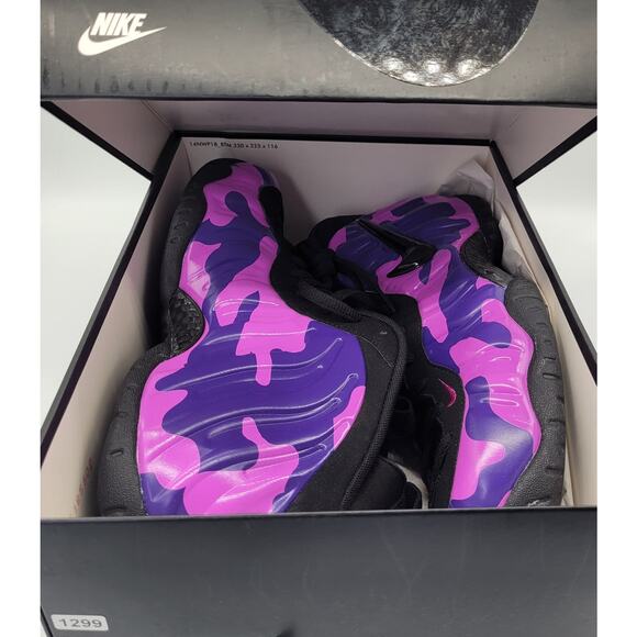 Nike NIB Air Foamposite Pro Black Court Purple Athletic Shoe Size Men\'s 10 main image 16